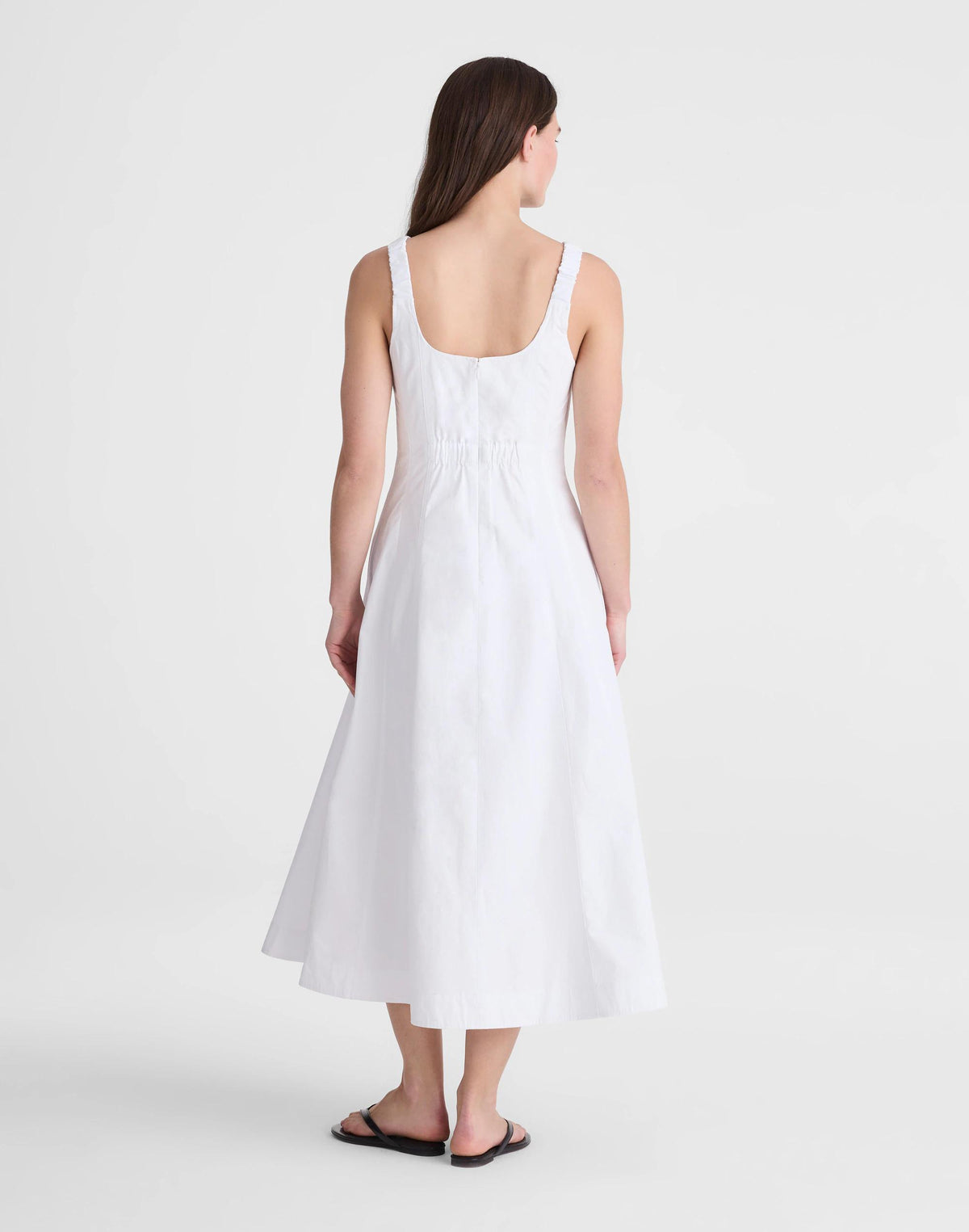 The Rylee Midi Dress White | Madewell
