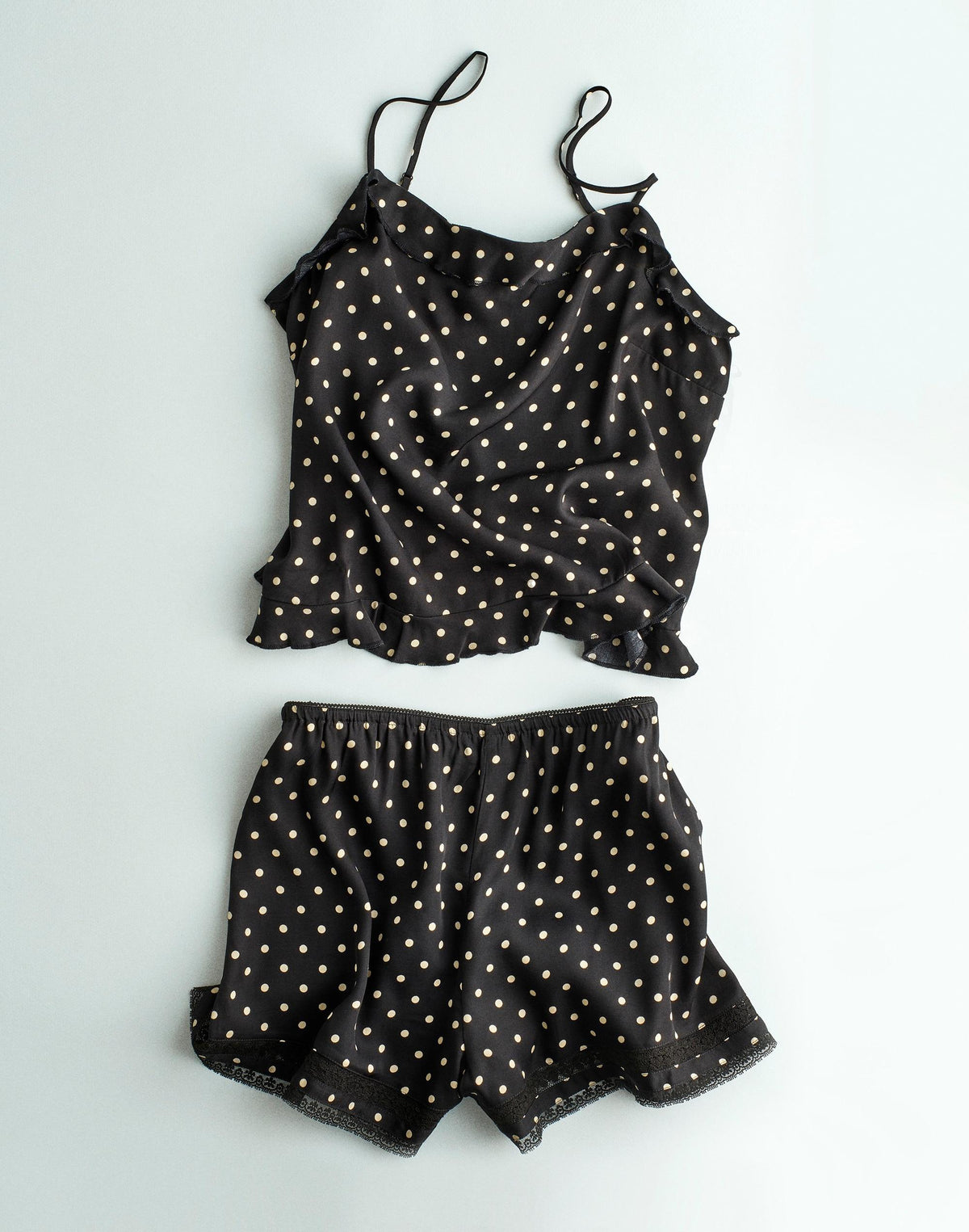 Ruffled Cami Top Jet Black | Madewell