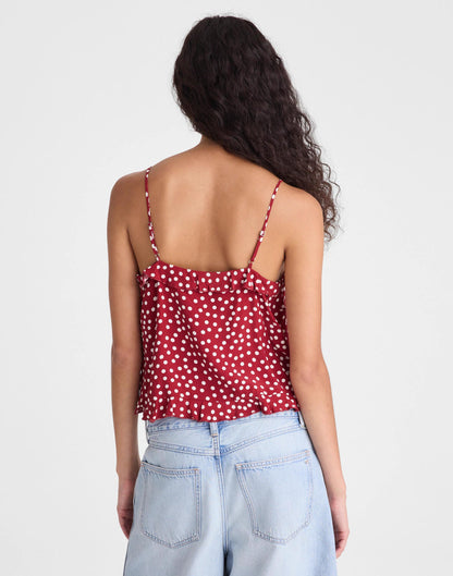 Ruffled Cami Top Red Currant | Madewell