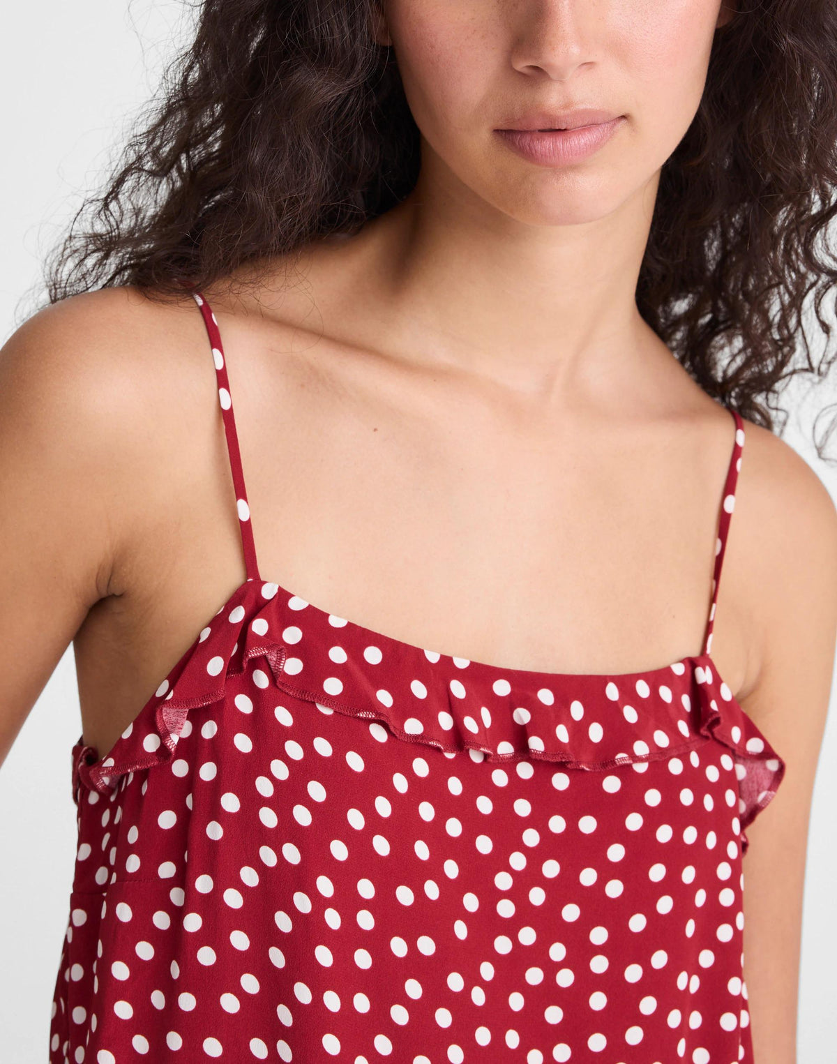 Ruffled Cami Top Red Currant | Madewell