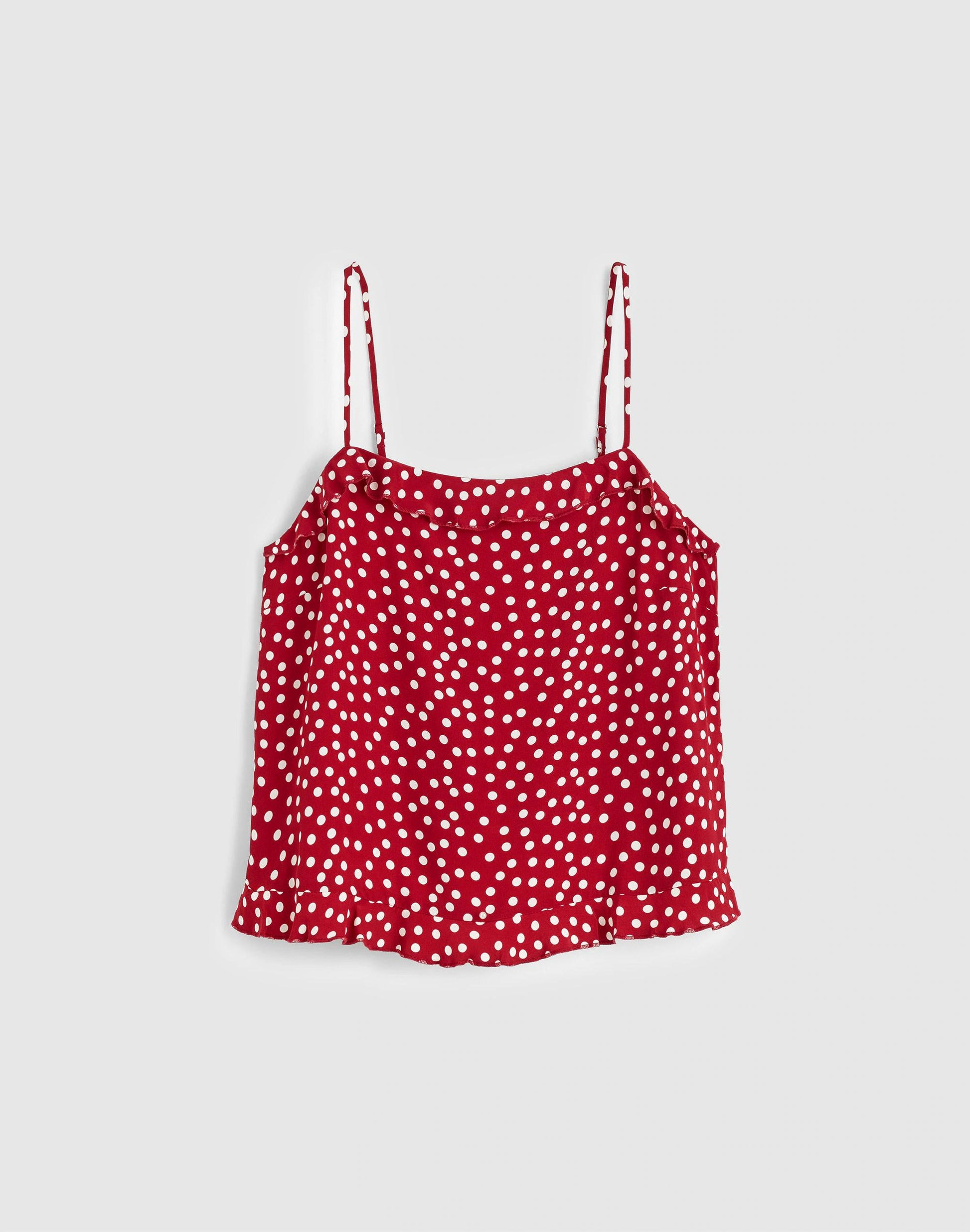 Ruffled Cami Top Red Currant | Madewell