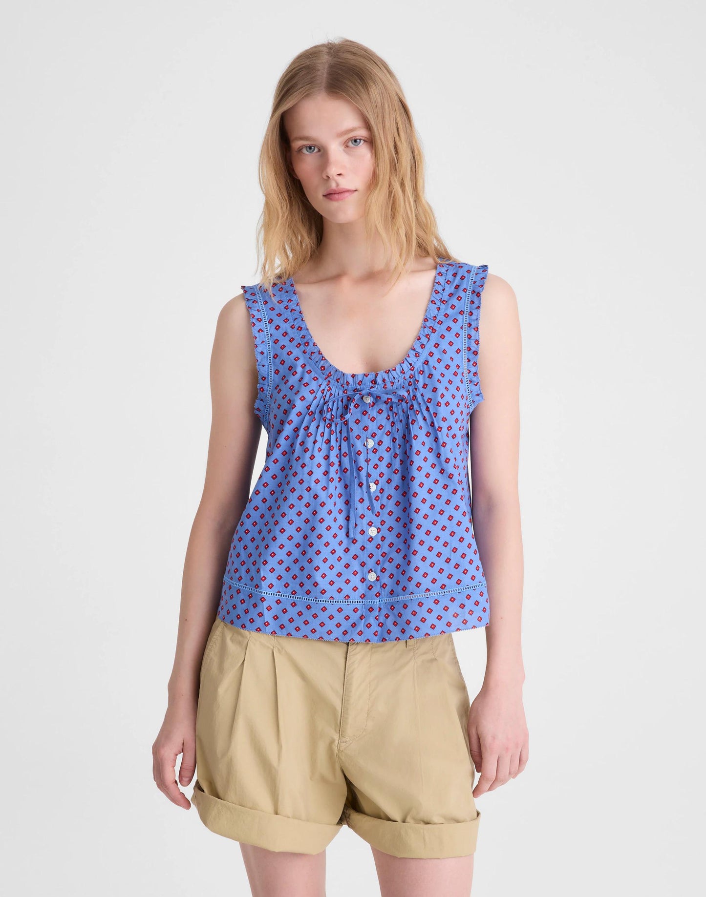 The Leah Top Calm Blue | Madewell