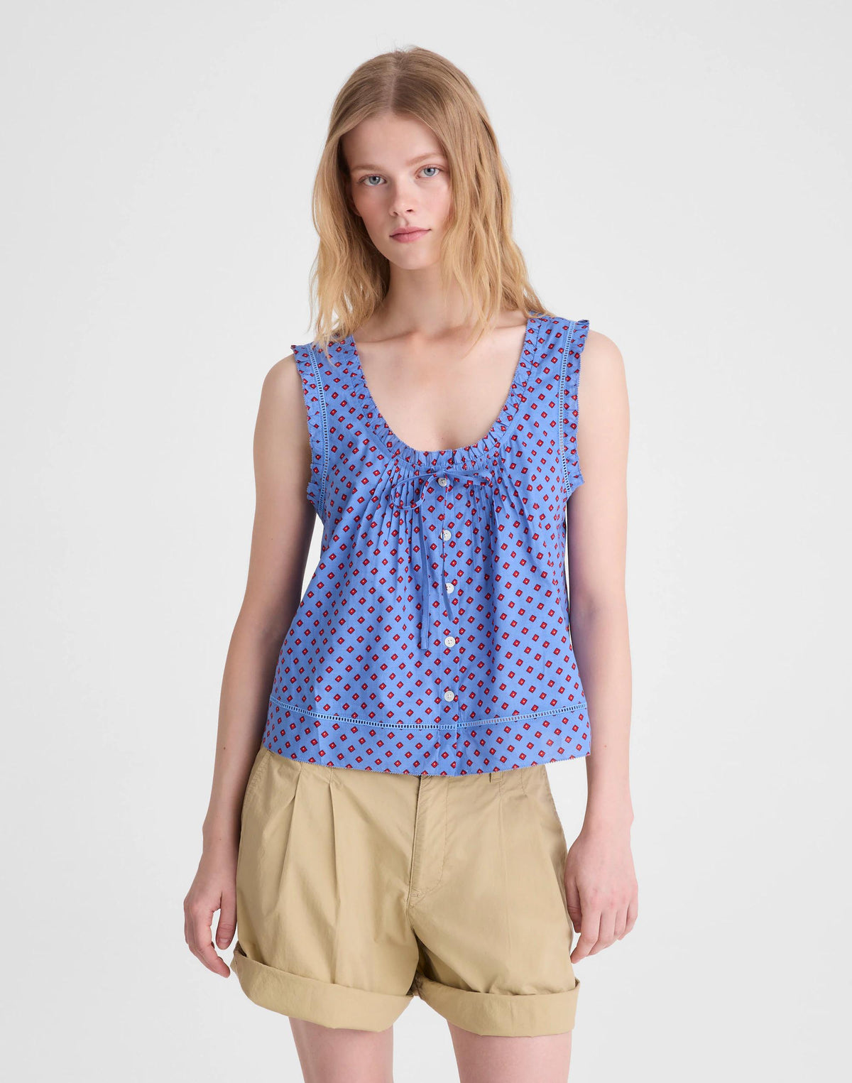The Leah Top Calm Blue | Madewell