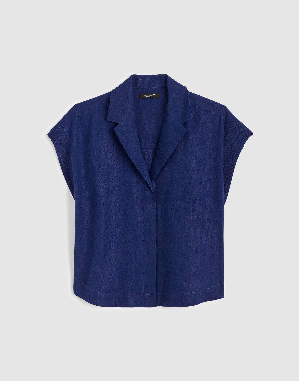 Notch-Collar Popover Shirt Classic Indigo | Madewell