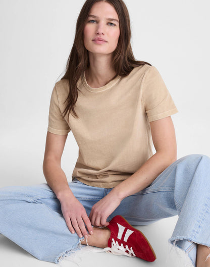 The Perfect Crewneck Tee in Allday Jersey Studio Beige | Madewell