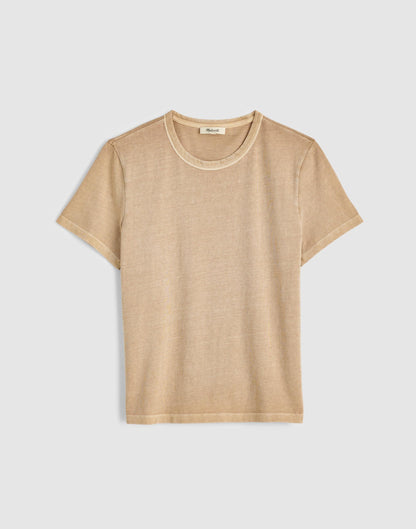 The Perfect Crewneck Tee in Allday Jersey Studio Beige | Madewell