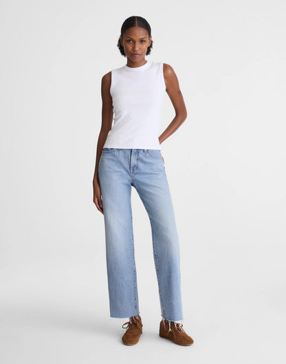The '90s Shell Tank in Compact Cotton White | Madewell