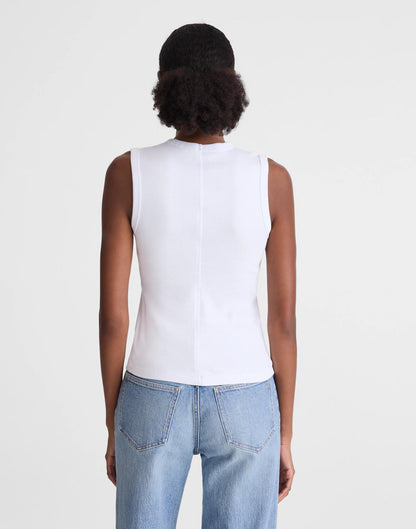 The '90s Shell Tank in Compact Cotton White | Madewell