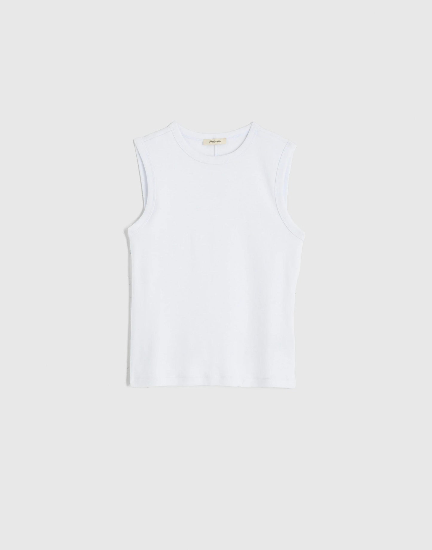 The '90s Shell Tank in Compact Cotton White | Madewell
