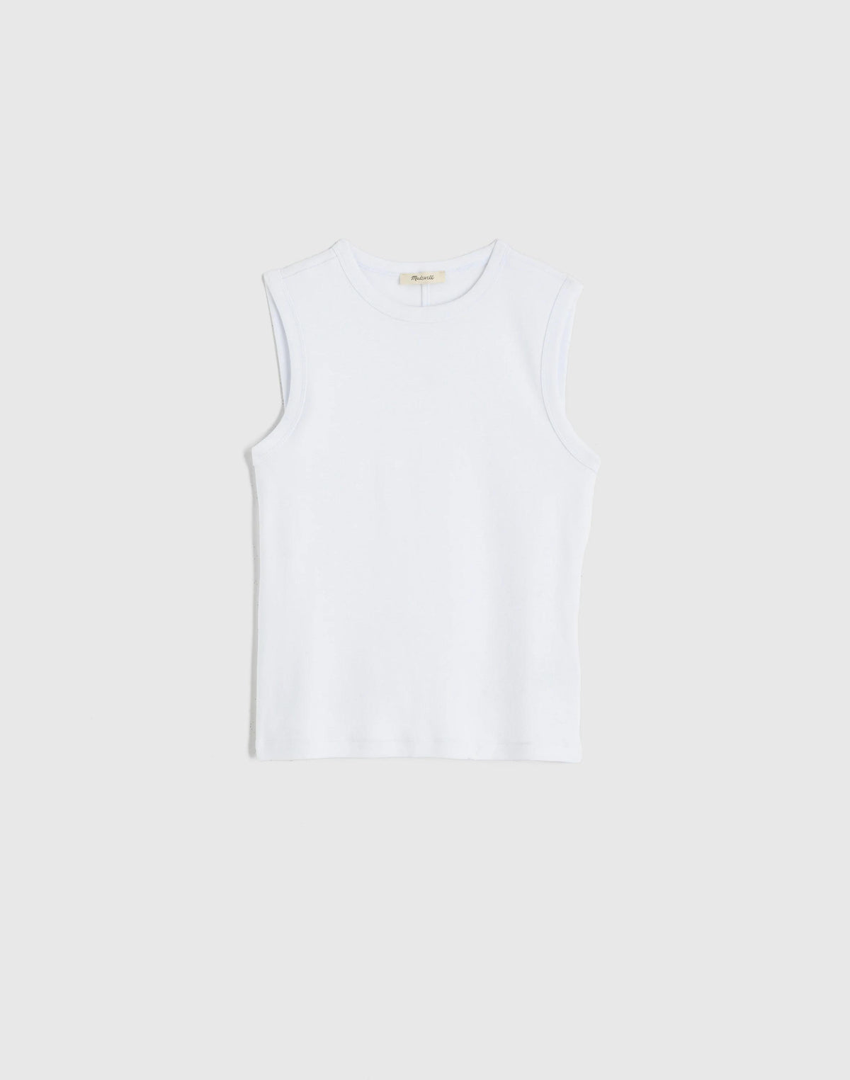 The '90s Shell Tank in Compact Cotton White | Madewell