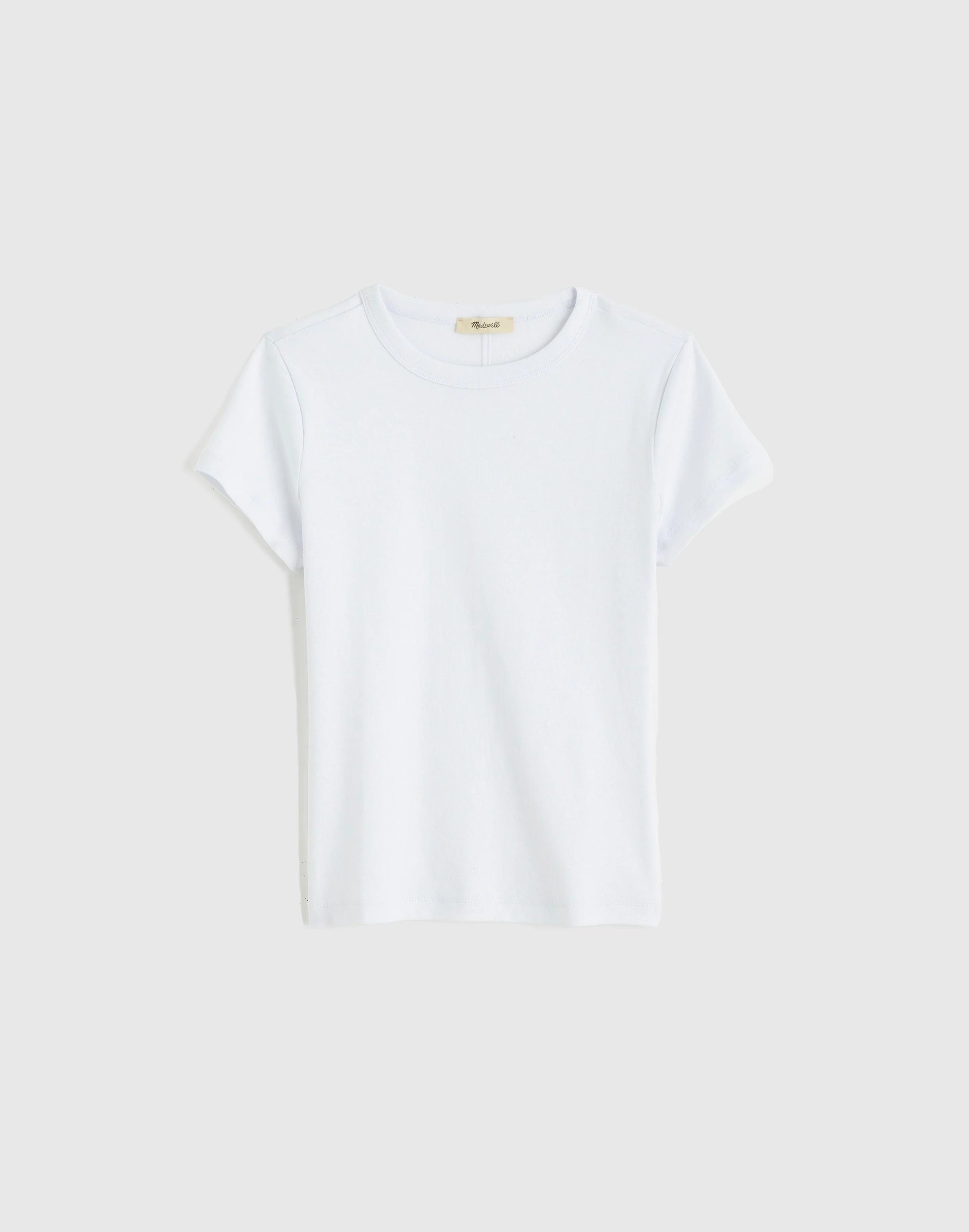 The '90s Crewneck Tee in Compact Cotton White | Madewell