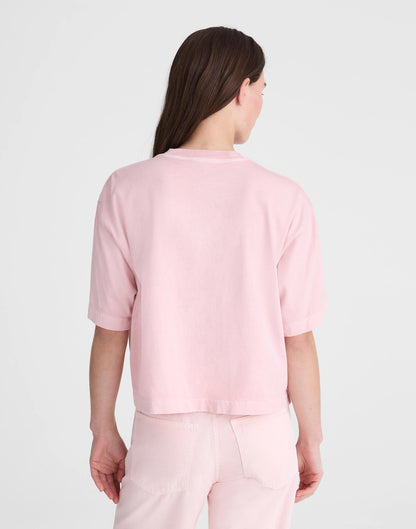 Madewell x Shopbop Boxy Crop Tee in Allday Jersey Dreamy Pink | Madewell