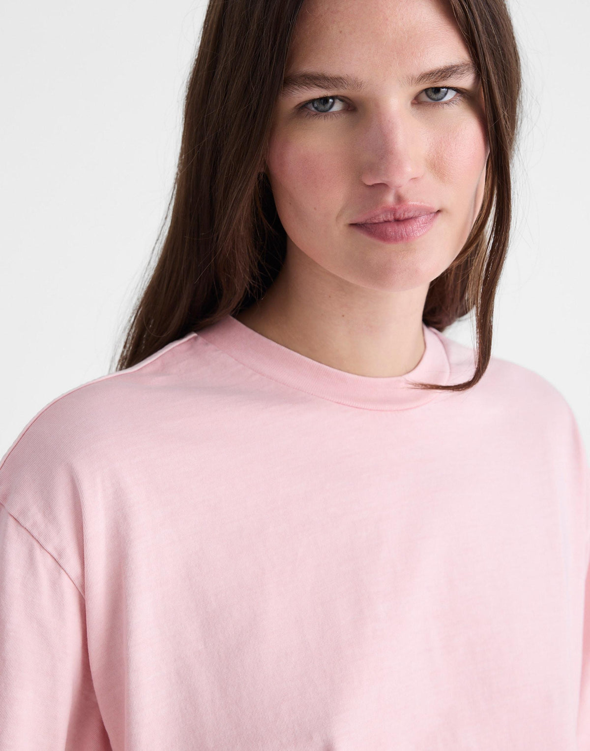Madewell x Shopbop Boxy Crop Tee in Allday Jersey Dreamy Pink | Madewell