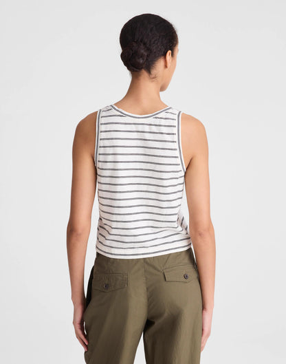 The Easy Crop Scoopneck Tank in Soft Slub Lighthouse | Madewell