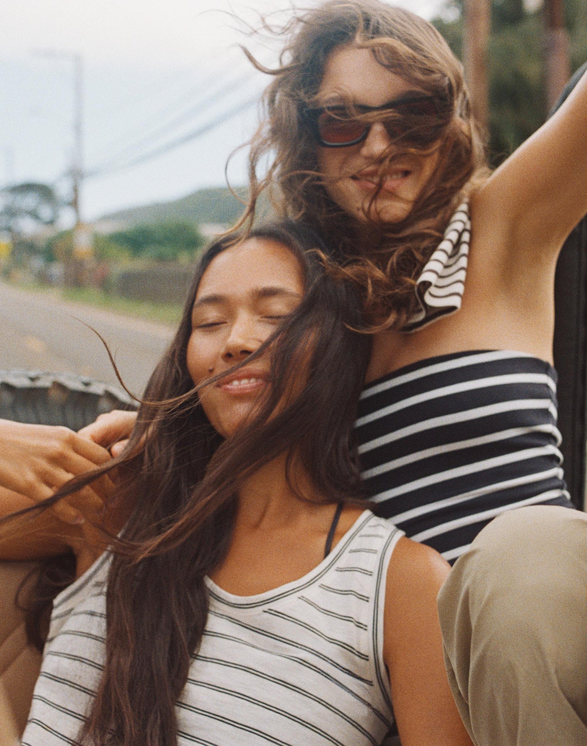 The Easy Crop Scoopneck Tank in Soft Slub Lighthouse | Madewell
