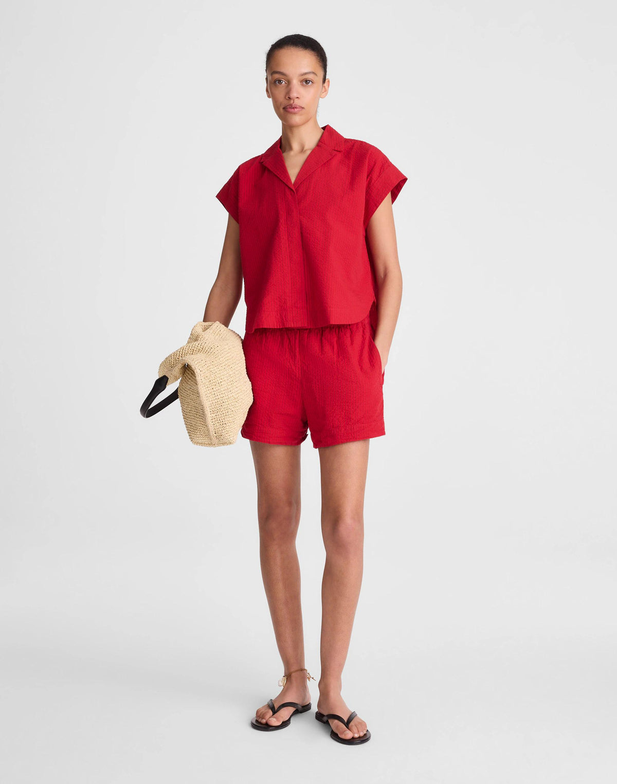 Pull-On Shorts Red Currant | Madewell