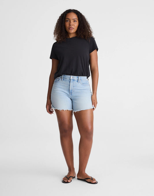 The Curvy Perfect Vintage Mid-Length Jean Short Foster Wash | Madewell