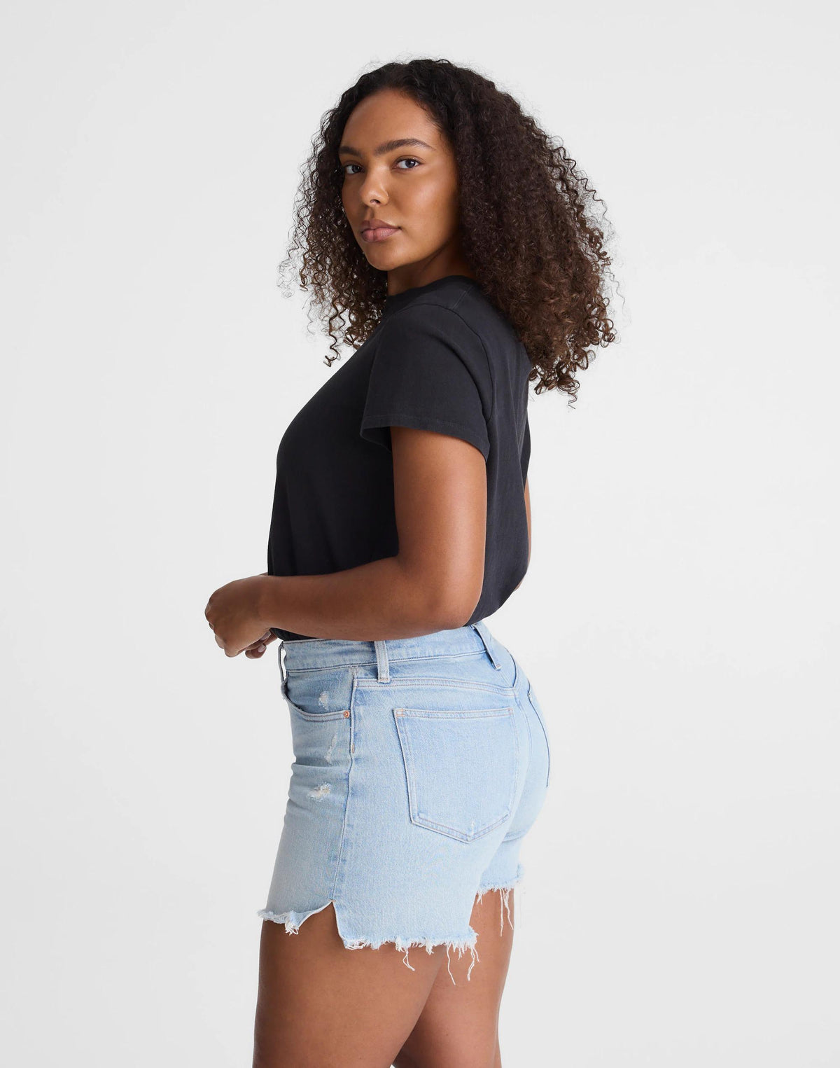 The Curvy Perfect Vintage Mid-Length Jean Short Foster Wash | Madewell