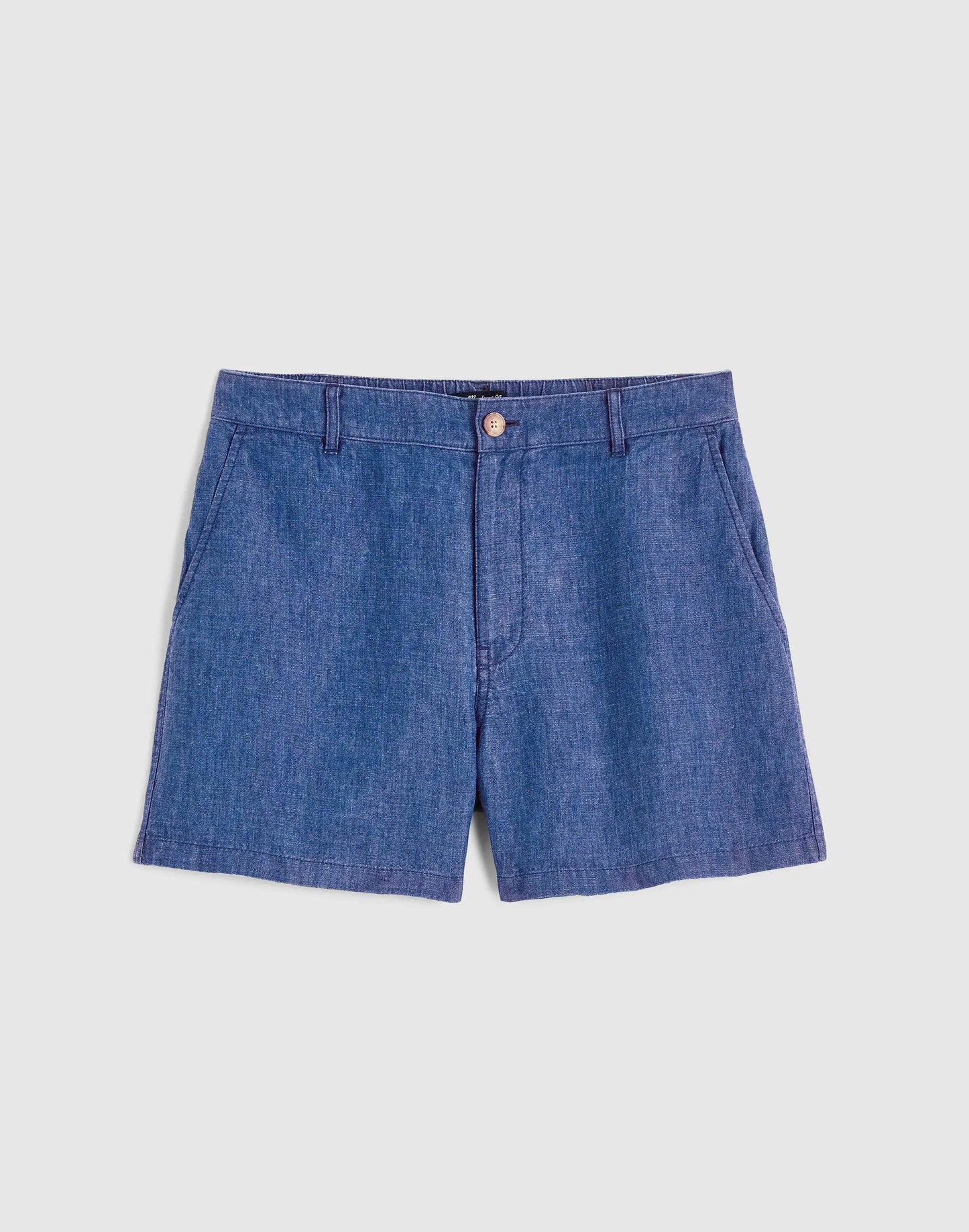 The Zoe Short in 100% Linen Indigo Chambray | Madewell