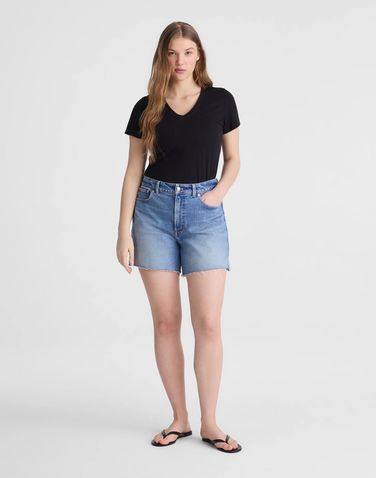 The Curvy Perfect Vintage Mid-Length Jean Short Midvale Wash | Madewell