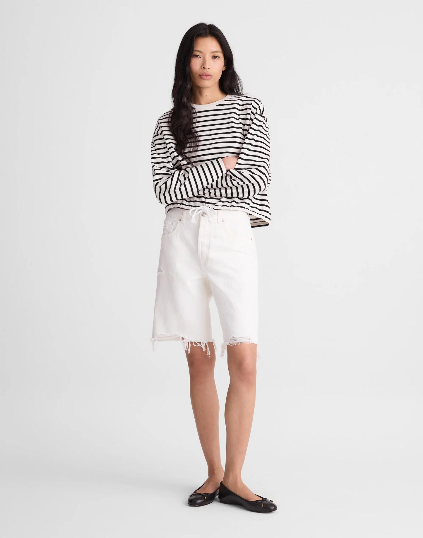 The Essex Long Baggy Short Tile White | Madewell