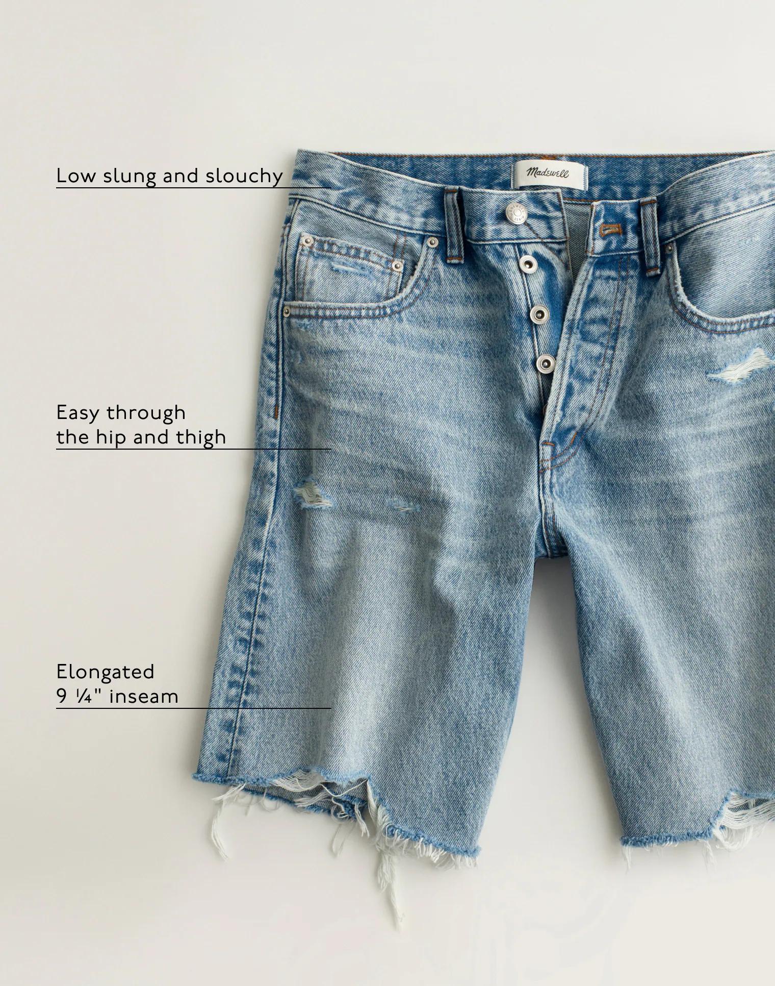 The Essex Long Baggy Short Tile White | Madewell