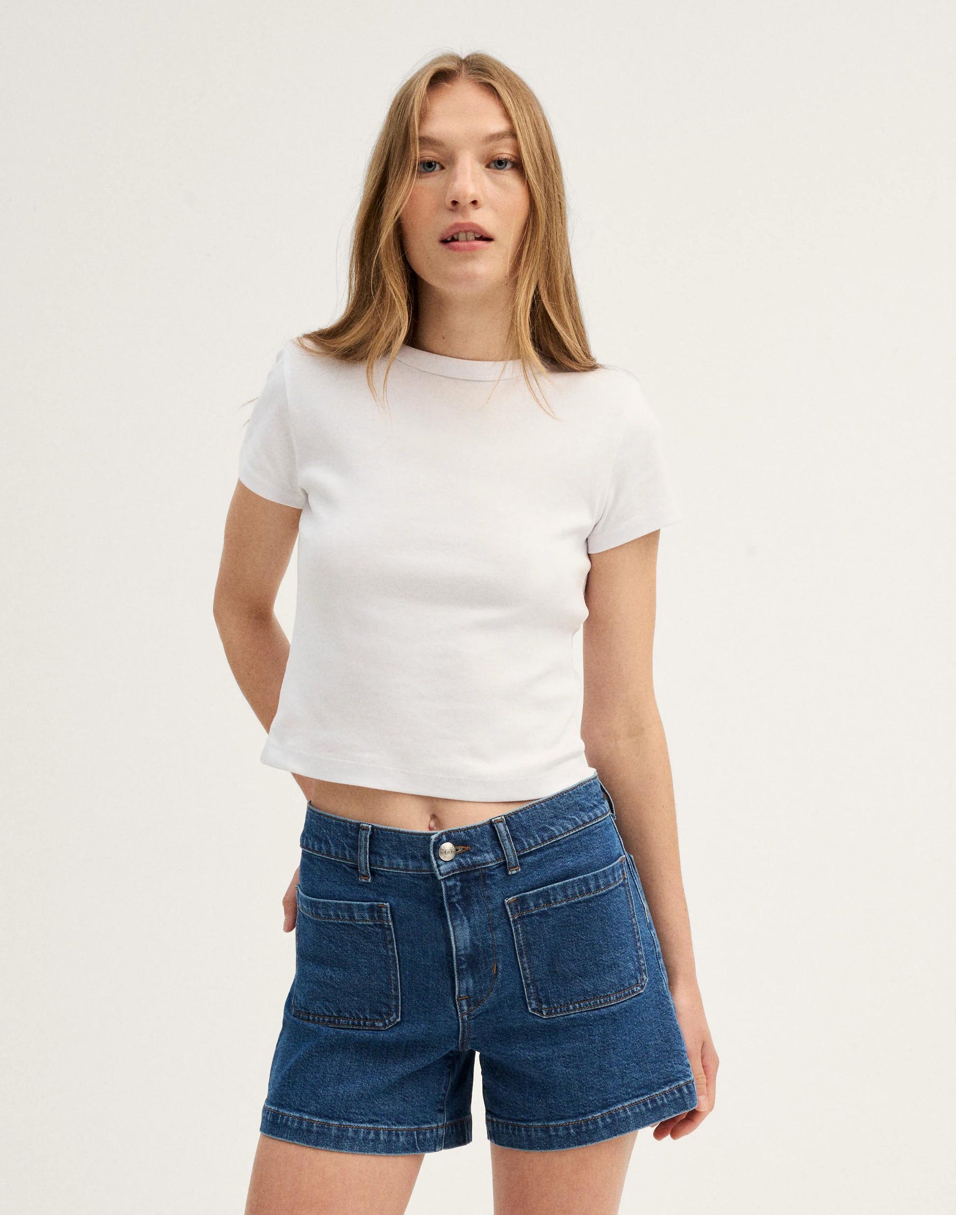 The Emmy Denim Short Marina Blue | Madewell