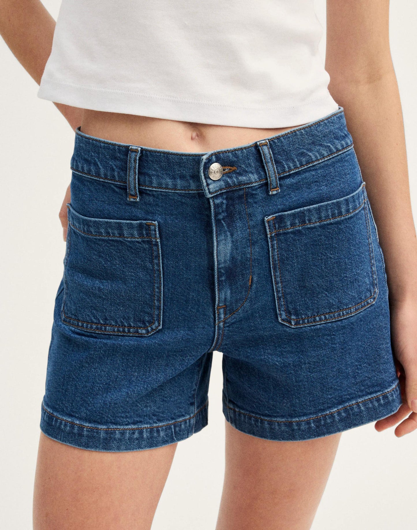 The Emmy Denim Short Marina Blue | Madewell