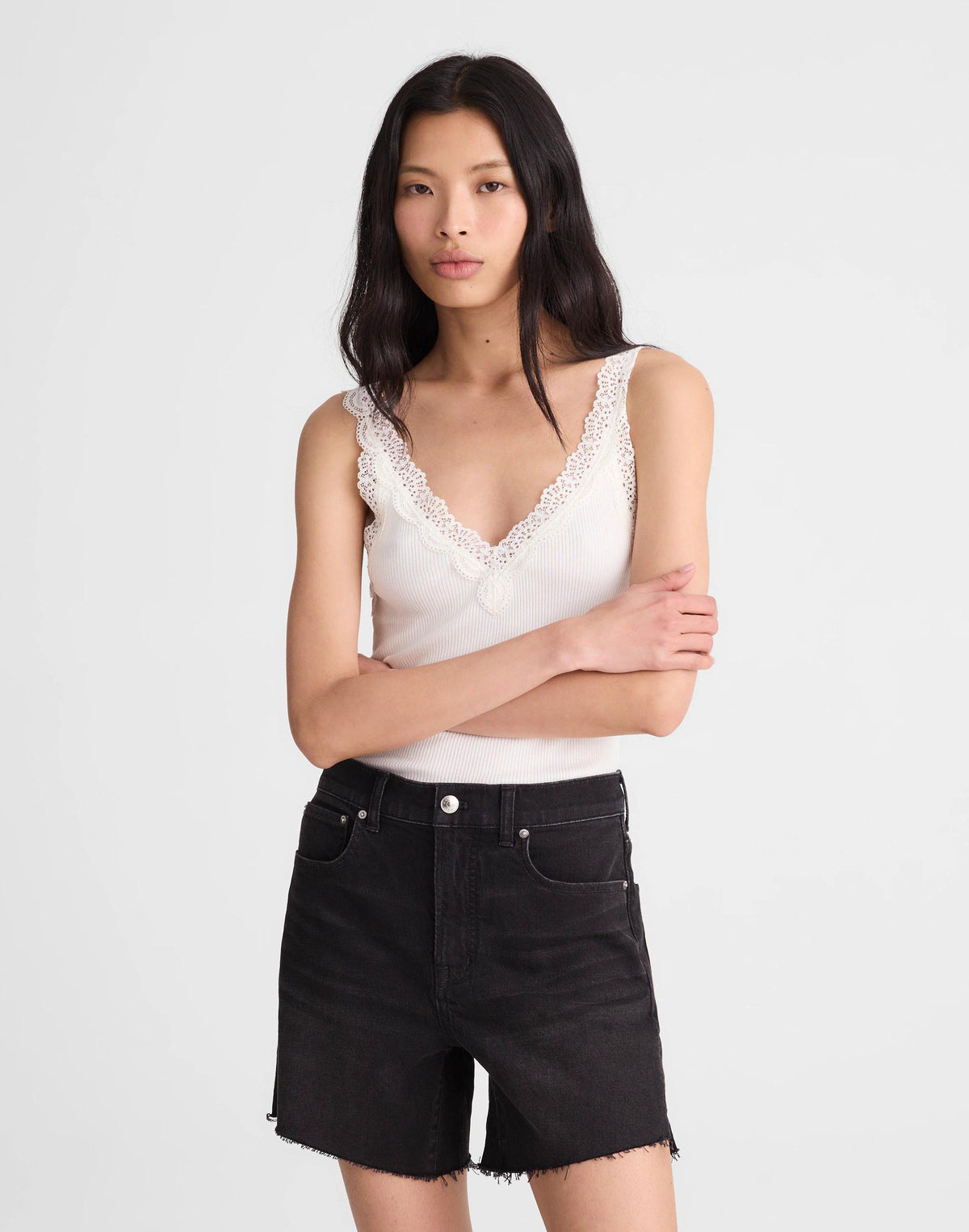 The Perfect Vintage Mid-Length Jean Short Catalani Wash | Madewell