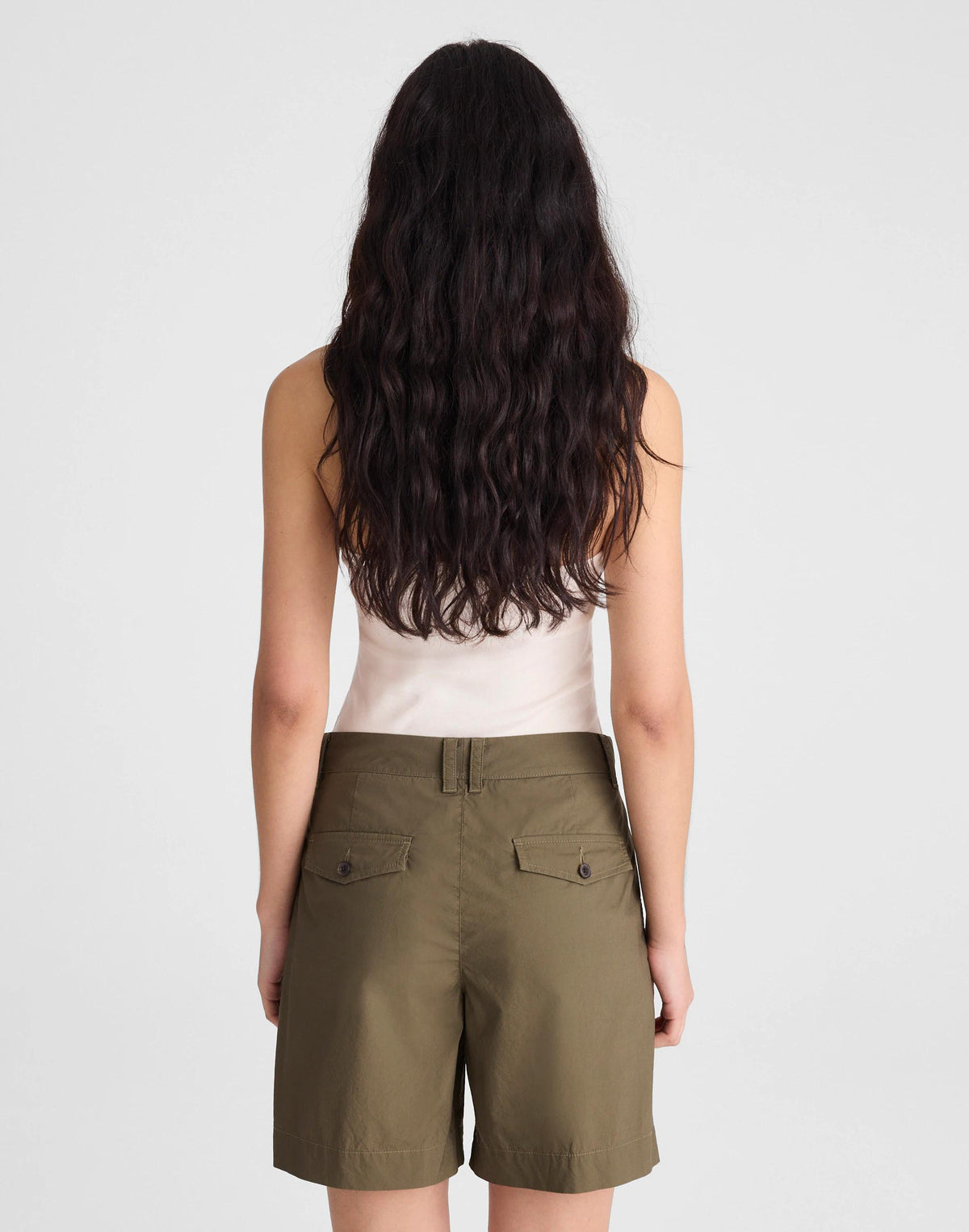 The Everyday Trouser Short in Poplin Faded Ivy | Madewell