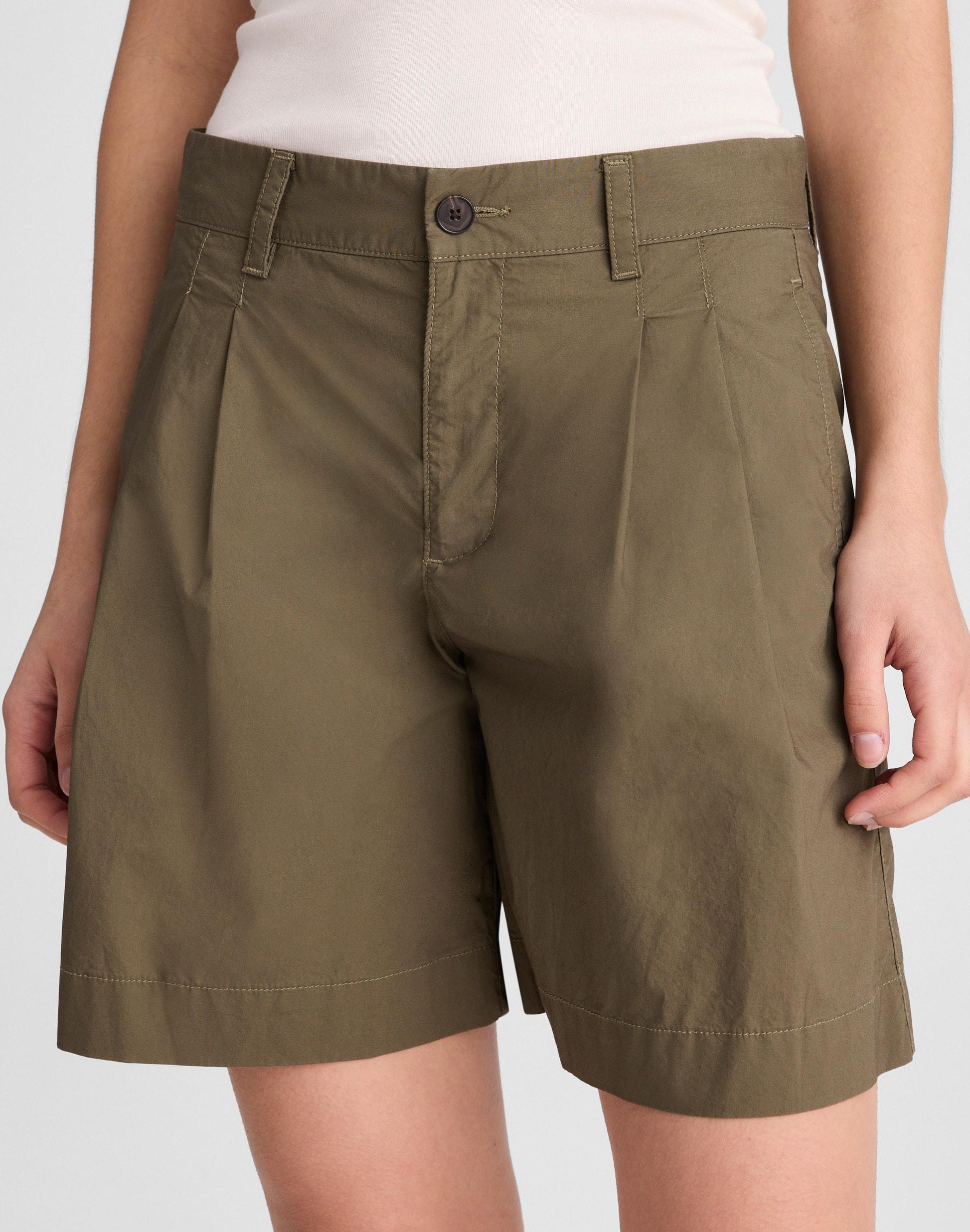 The Everyday Trouser Short in Poplin Faded Ivy | Madewell