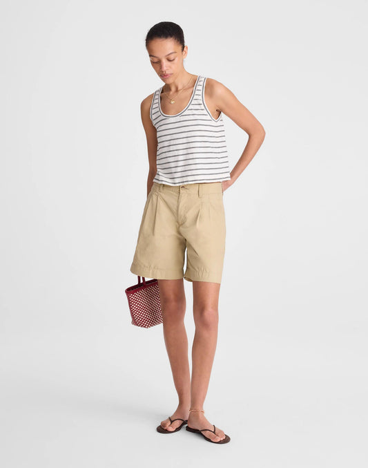 The Everyday Trouser Short in Poplin Fennel Seed | Madewell