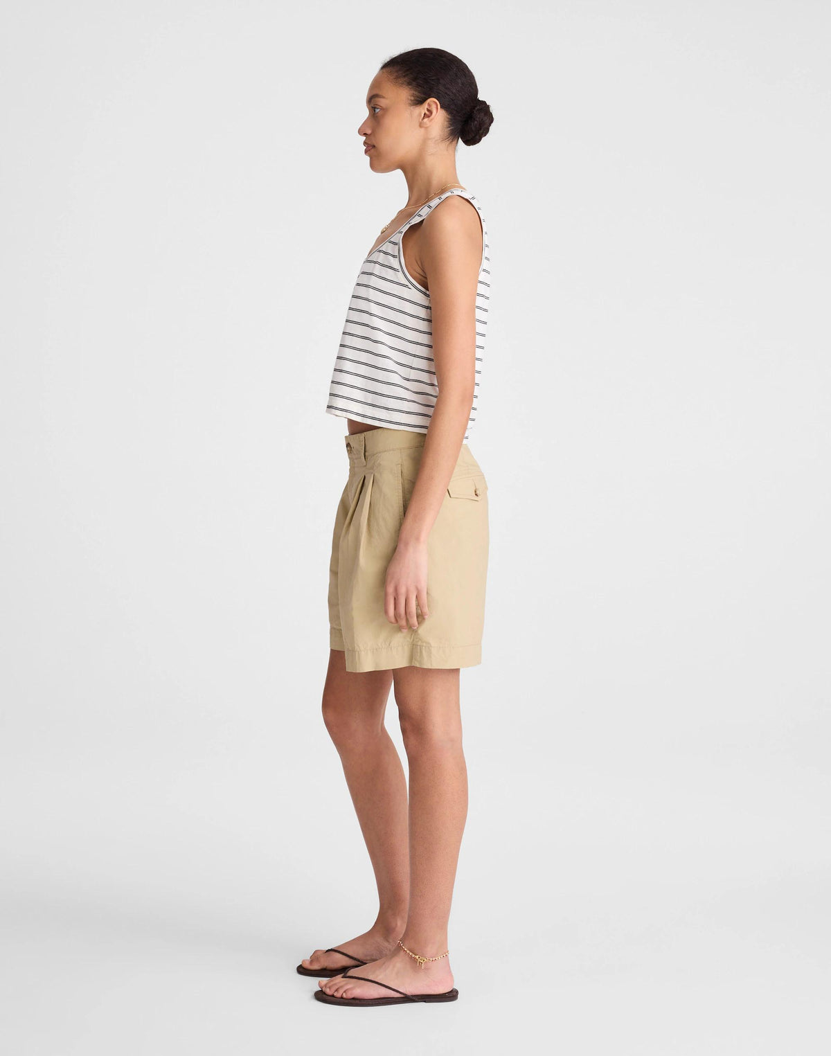 The Everyday Trouser Short in Poplin Fennel Seed | Madewell