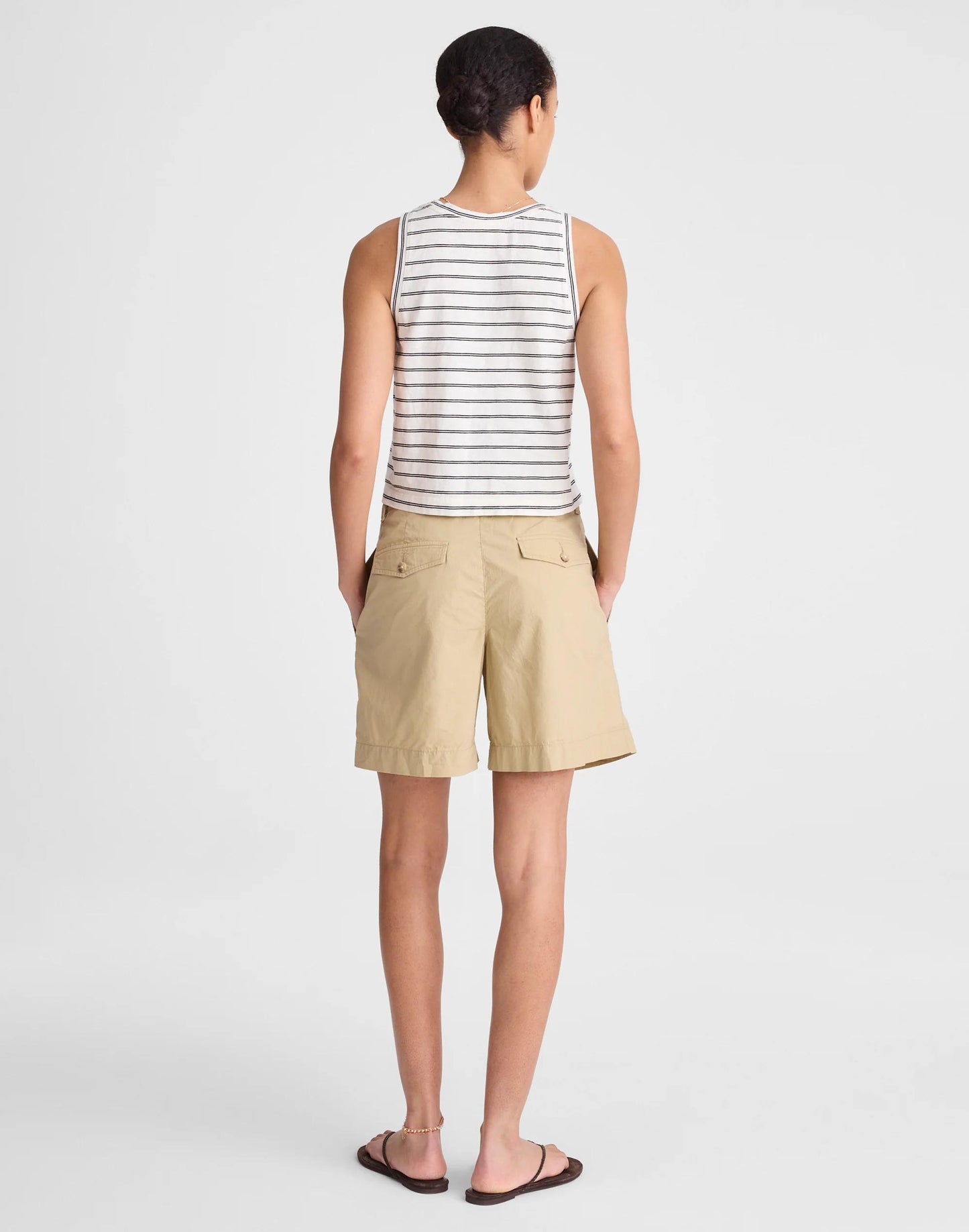 The Everyday Trouser Short in Poplin Fennel Seed | Madewell