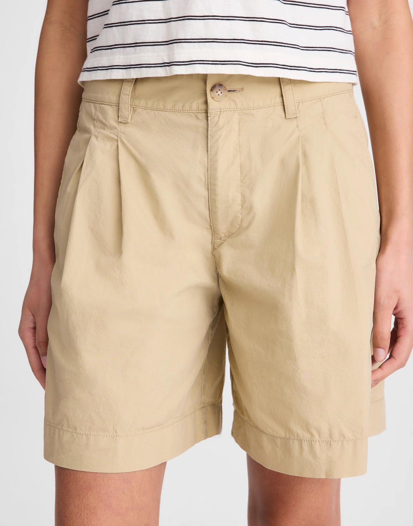 The Everyday Trouser Short in Poplin Fennel Seed | Madewell