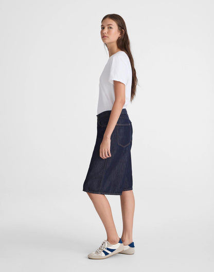The V-Waist Bermuda Short in Airy Denim Rinse Wash | Madewell