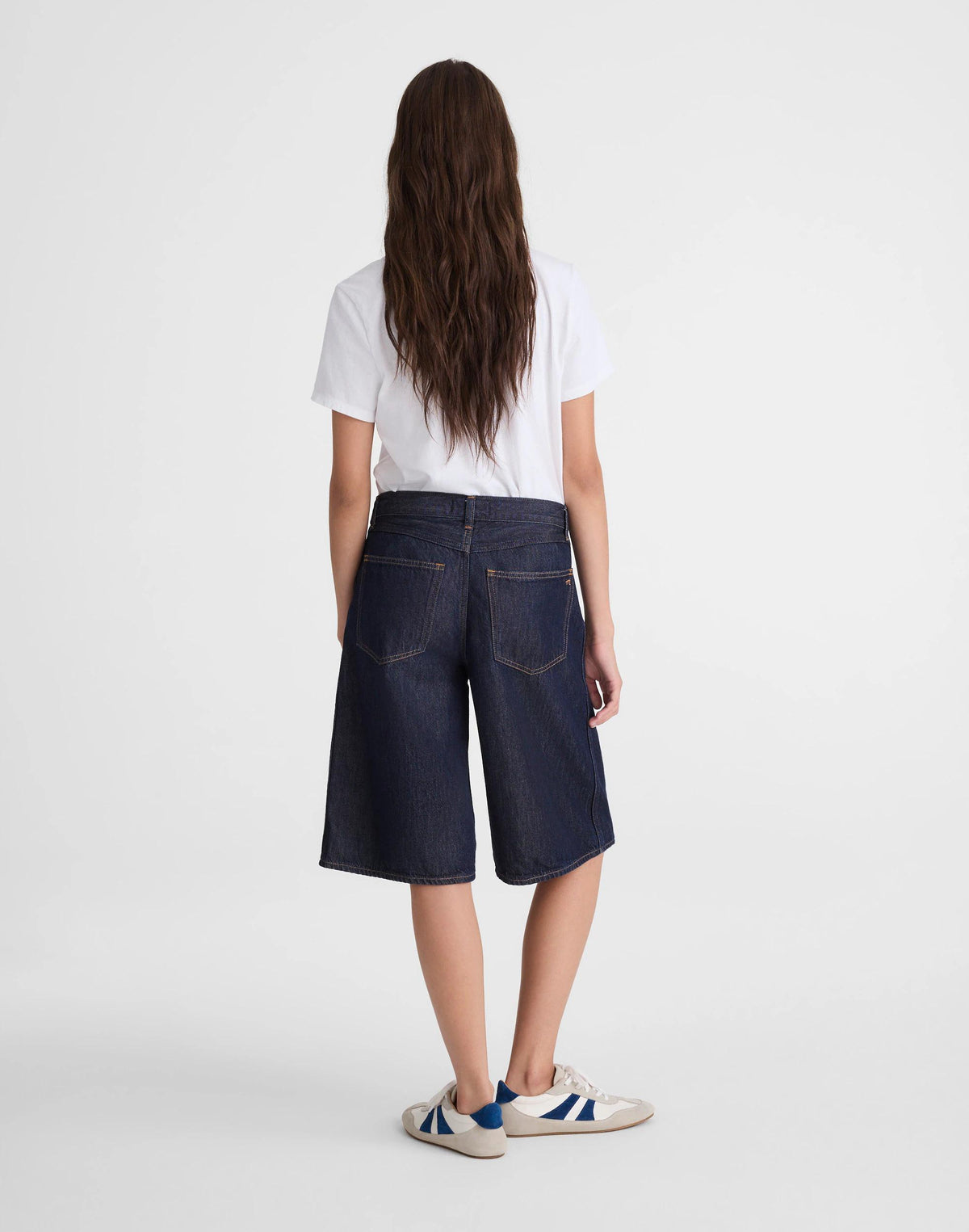 The V-Waist Bermuda Short in Airy Denim Rinse Wash | Madewell