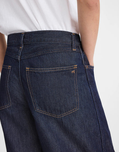The V-Waist Bermuda Short in Airy Denim Rinse Wash | Madewell