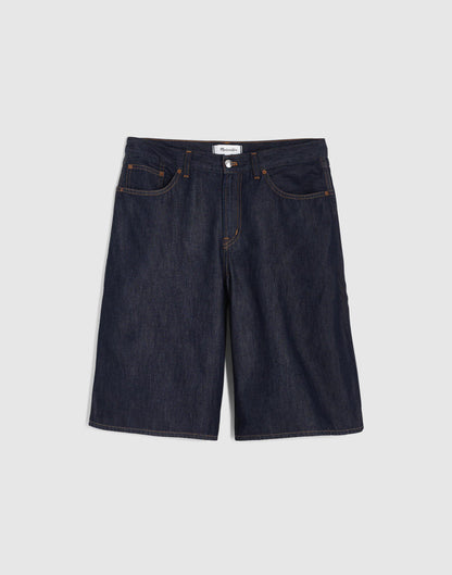 The V-Waist Bermuda Short in Airy Denim Rinse Wash | Madewell