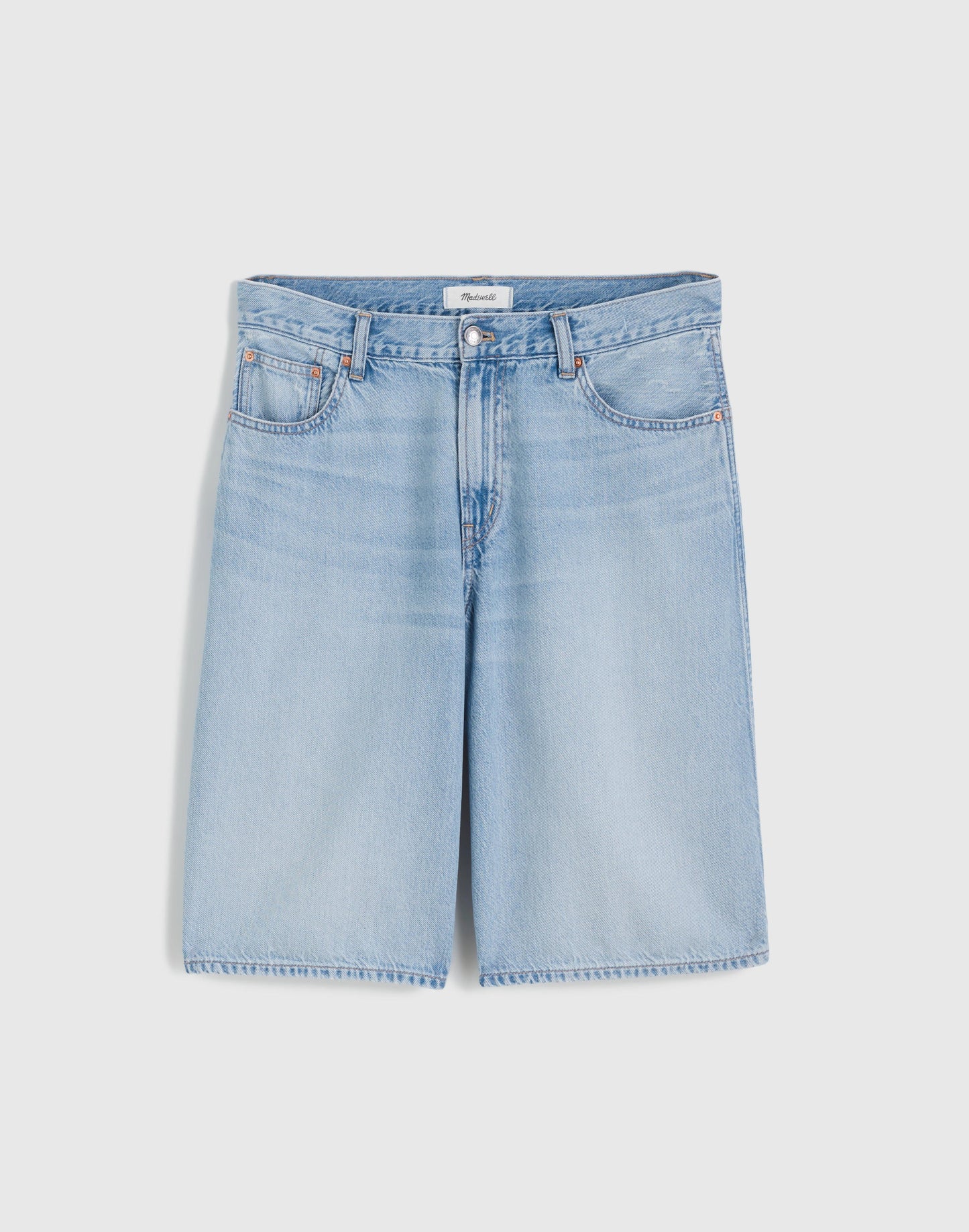 The V-Waist Bermuda Short in Airy Denim Foster Wash | Madewell
