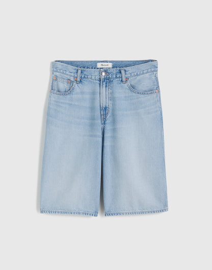 The V-Waist Bermuda Short in Airy Denim Foster Wash | Madewell