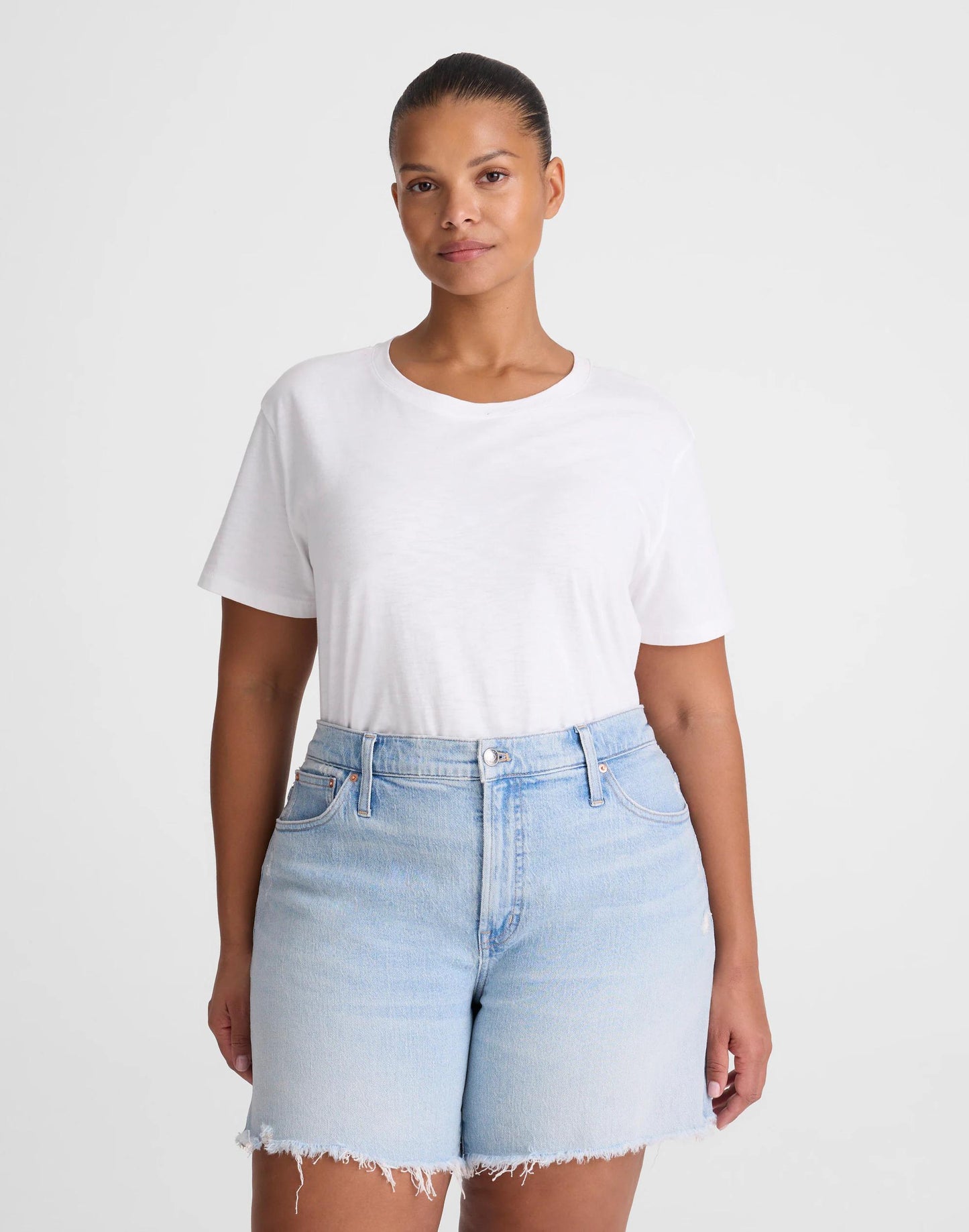 The Plus Perfect Vintage Mid-Length Short Foster Wash | Madewell