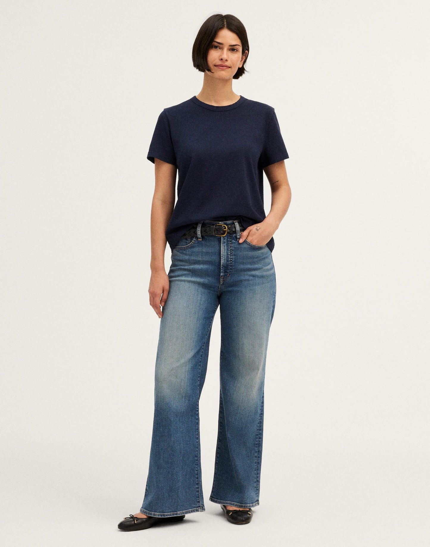 The Curvy Wide-Leg Jean Sunnyside Wash | Madewell