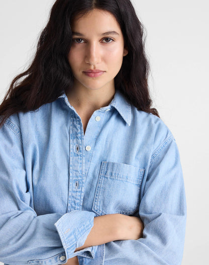 The Denim Easy Shirt in Laguna Wash Maui Wash | Madewell