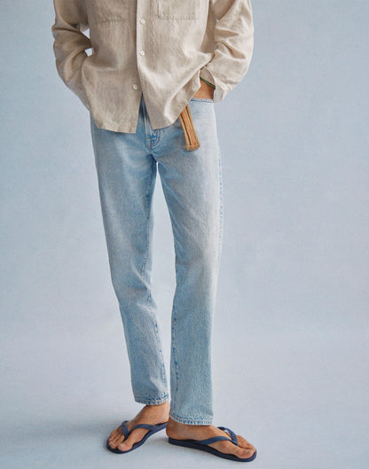 Relaxed Taper Jeans in Summerweight Denim Irwin Wash | Madewell