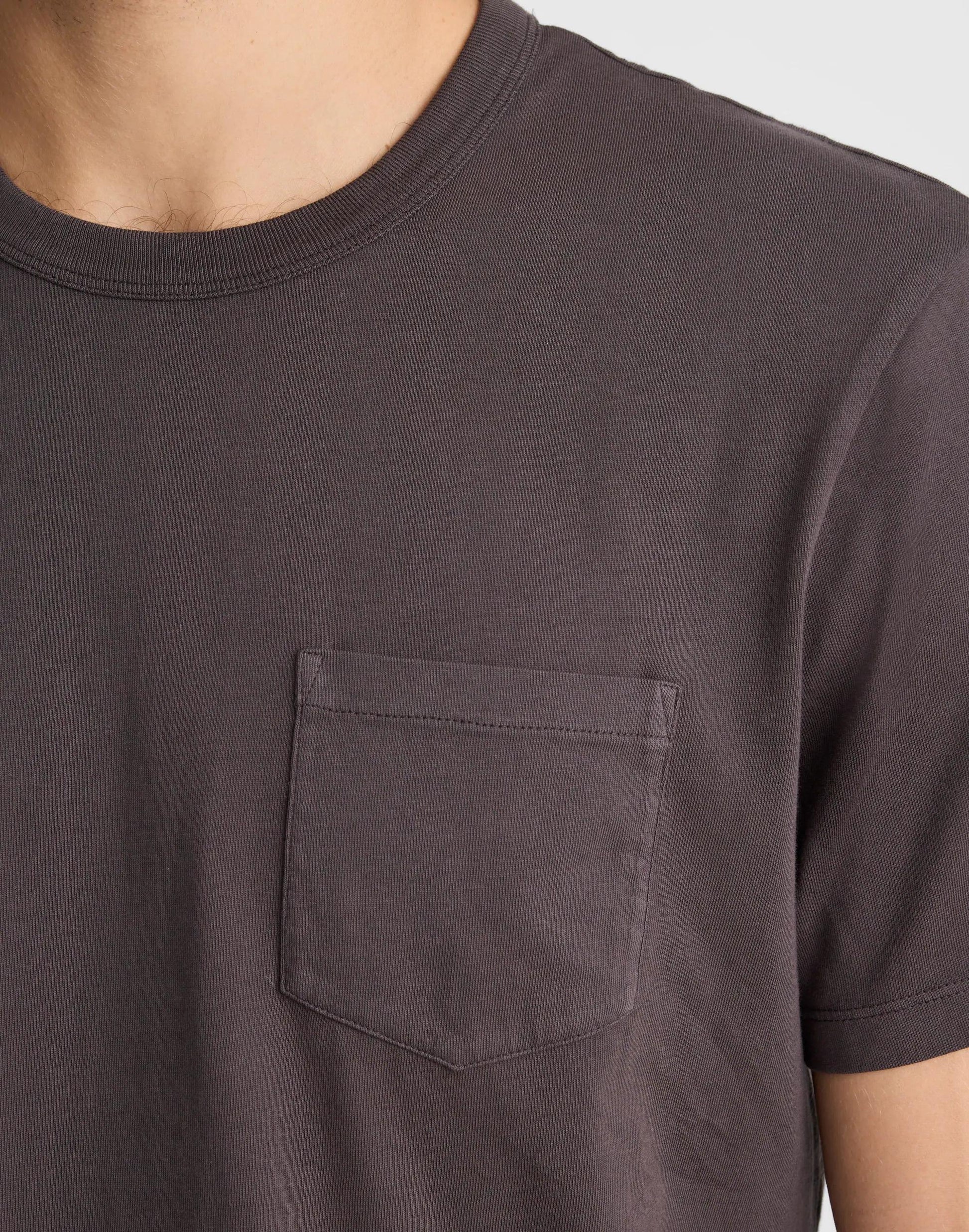 Allday Pocket Tee Black Coal | Madewell