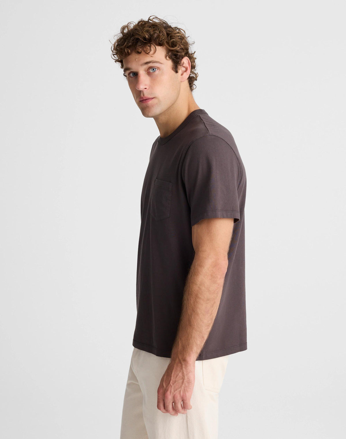 Allday Pocket Tee Black Coal | Madewell