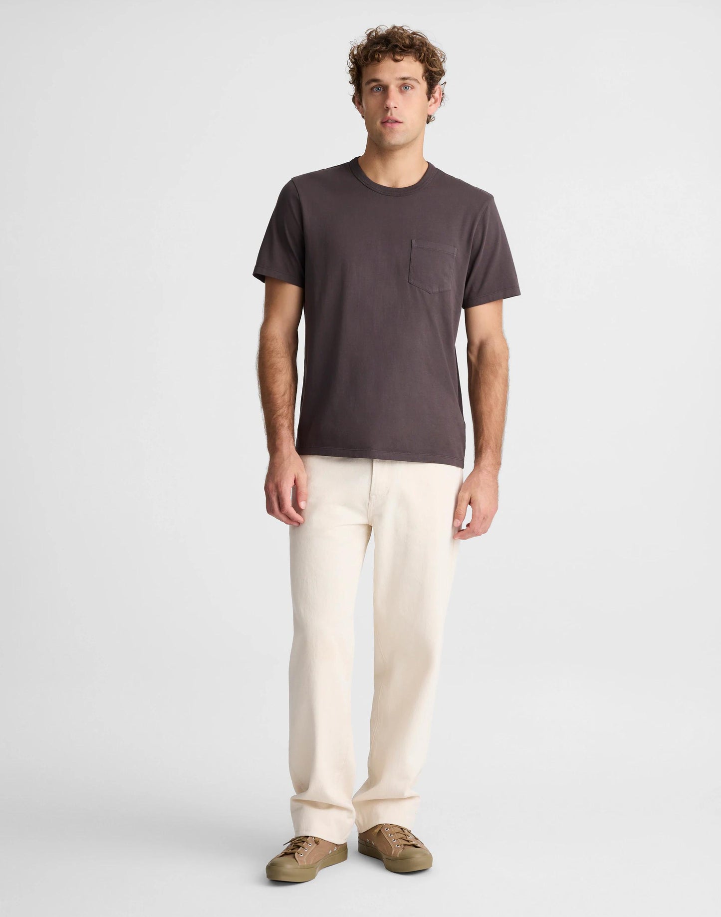 Allday Pocket Tee Black Coal | Madewell