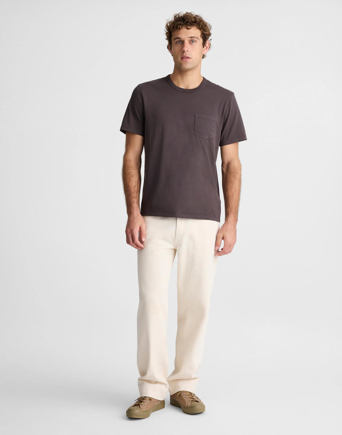Allday Pocket Tee Black Coal | Madewell