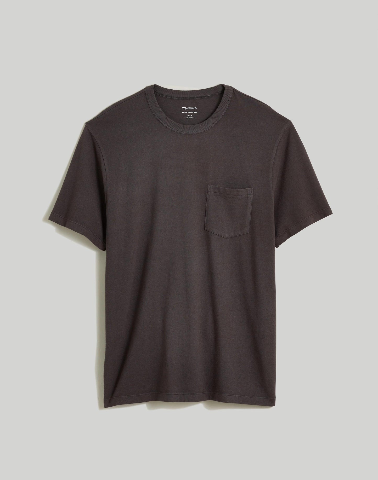 Allday Pocket Tee Black Coal | Madewell